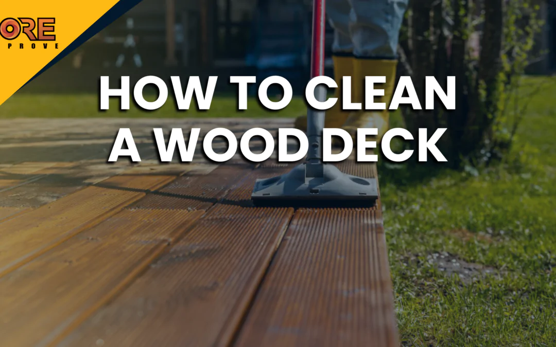 How to clean a wood deck